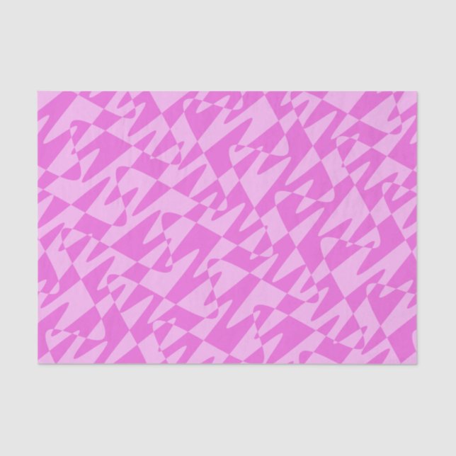 Papel De Seda ondulação retrowave - dupla rosa: (Frente )