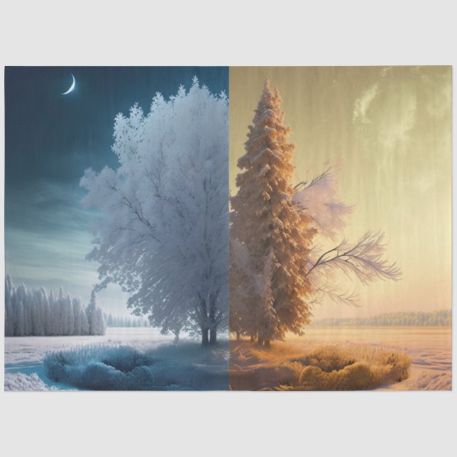 Papel De Seda One day in winter (Frente )