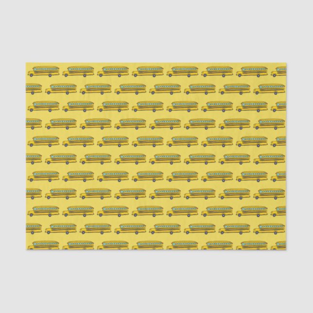 Papel De Seda Ônibus escolar (Frente )