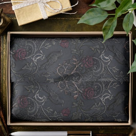 Papel De Seda Onyx Barroco Gótico Filigrana Temperamental