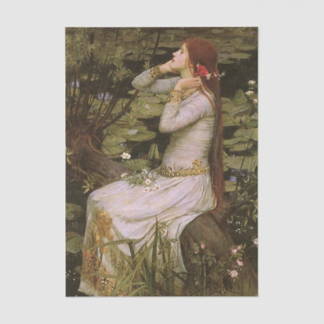 Papel De Seda Ophelia by John William Waterhouse (Frente )