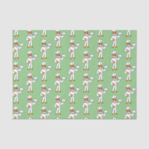 Papel De Seda Óptica de desenho animado de tigre engraçado