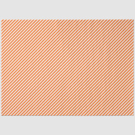 Papel De Seda Orange And White Stipes