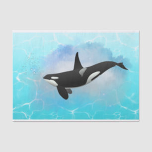 Papel De Seda Orca   Baleia Assassina