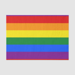 Papel De Seda Orgulho gay LGBT 6 - Bandeira Arco-íris com Faixa