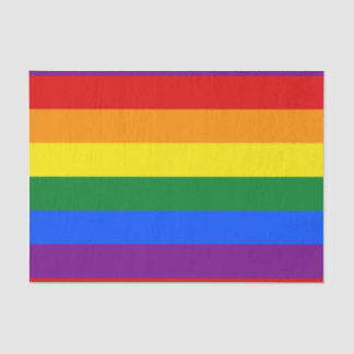 Papel De Seda Orgulho gay LGBT 6 - Bandeira Arco-íris com Faixa 