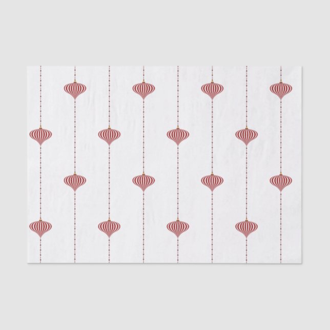 Papel De Seda Ornações em branco, de Natal, feriado (Frente )