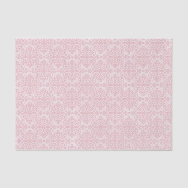 Papel De Seda Ornamentado Boho - Rico Semelhante Rosa (Frente )