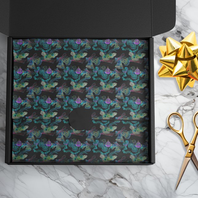 Papel De Seda Ornamento de Velas de Velas de Néon Negra Brilhant (Criador carregado)