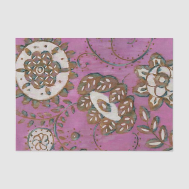 Papel De Seda Ornamento radiante II (Frente )