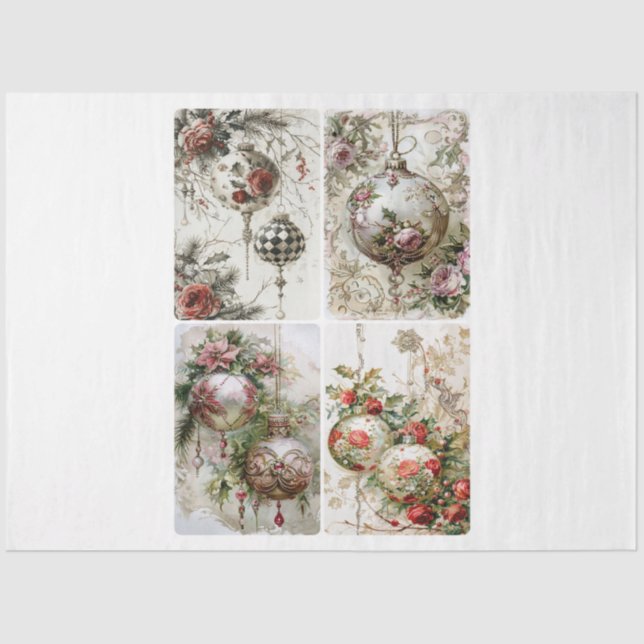 Papel De Seda ornamentos vitorianos (Frente )