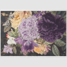 Orquídeas roxas rosas florais de buquê amarelo