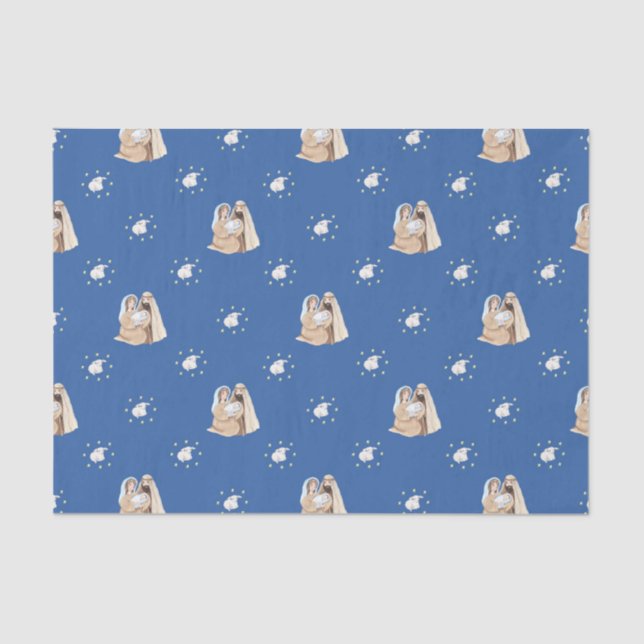 Papel De Seda Os Anjos dos Homens Sábios do Natal (Frente )