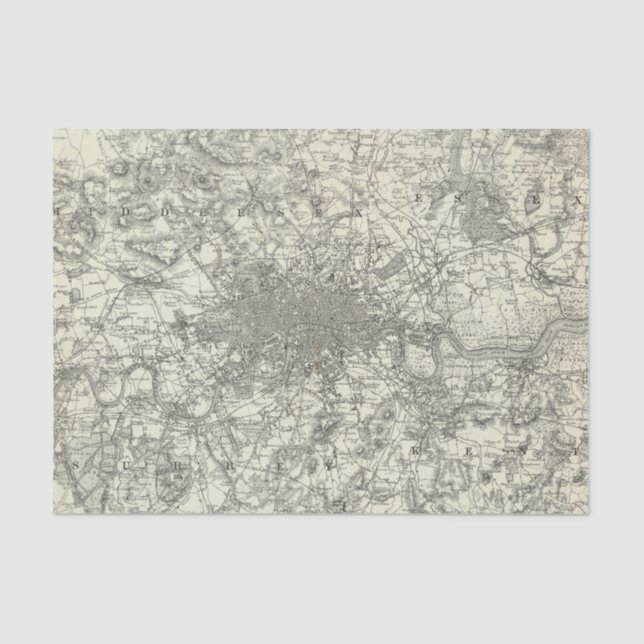 Papel De Seda Os arrabaldes de Londres (Frente )