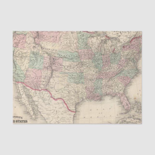 Papel De Seda Os Estados Unidos 4 (Frente )