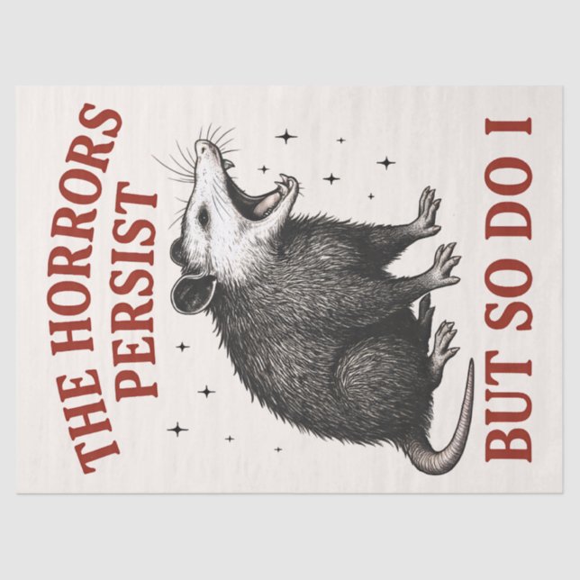 Papel De Seda Os horrores persistem, mas eu também (Frente )