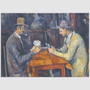 Papel De Seda Os Jogadores De Cartão, Cezanne