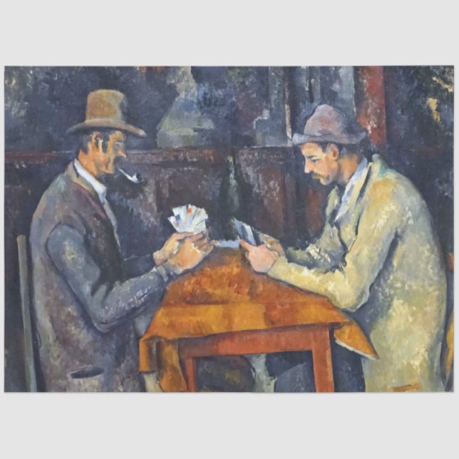 Papel De Seda Os Jogadores De Cartão, Cezanne (Frente )