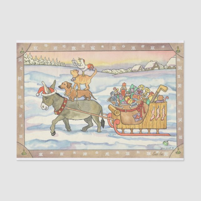 Papel De Seda Os músicos da cidade de Brema (Frente )