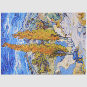 Papel De Seda Os Poplars em Santo-Rémy, Van Gogh