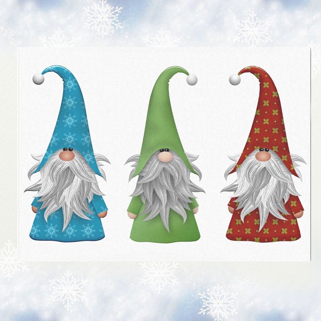Papel De Seda Os Três Gnomos de Natal (Criador carregado)