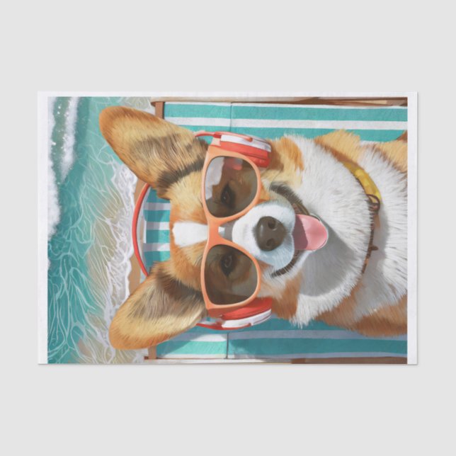 Papel De Seda Oscar faz a Riviera, Corgi Amando a Vida (Frente )
