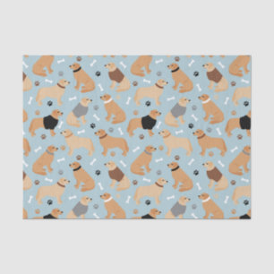 Papel De Seda Ossos do ouro Retriever e Peças