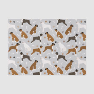 Papel De Seda Ossos e patas do cão-boxim