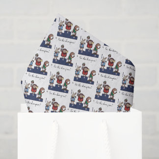 Papel De Seda Ouriço Para o Campeão! Parabéns Presente Arte