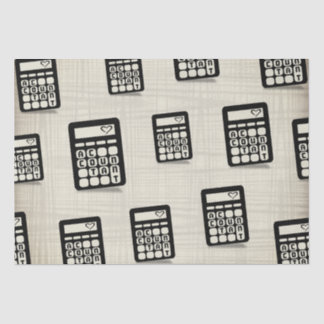 Papel De Seda Ouro de Coração Contabilista da Calculadora