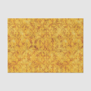 Papel De Seda Ouro e damasco de Brown