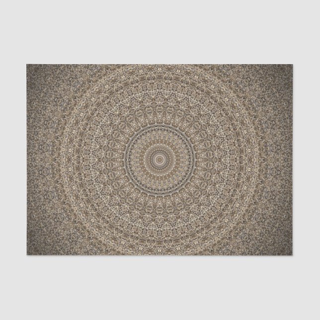 Papel De Seda Ouro Mandala (Frente )