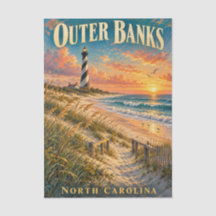 Outer Banks North Carolina Farol Pôr do Sol