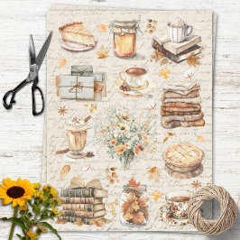 Papel De Seda Outono Favorito Essencial Estético Decoupage