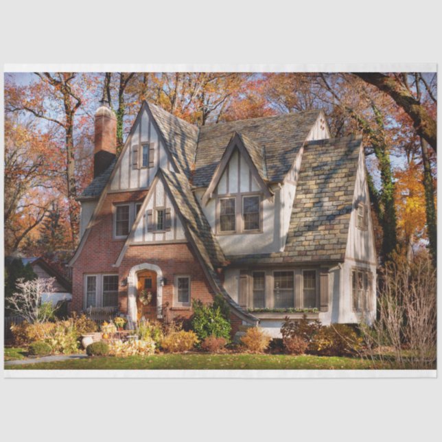 Papel De Seda Outono - Lar dos Gnomos (Frente )