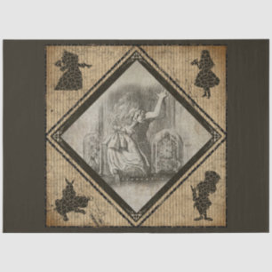 Papel De Seda Outra Alice no País das Maravilhas Design 1