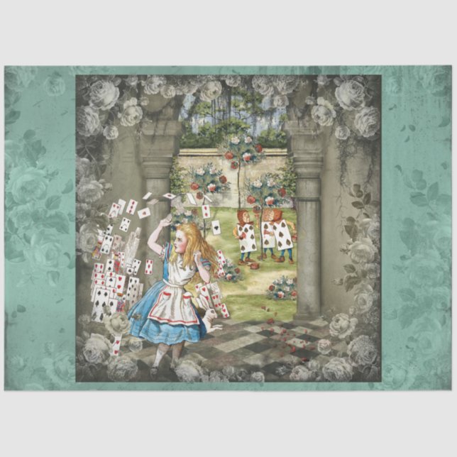 Papel De Seda Outra Alice no País das Maravilhas Design 58 (Frente )