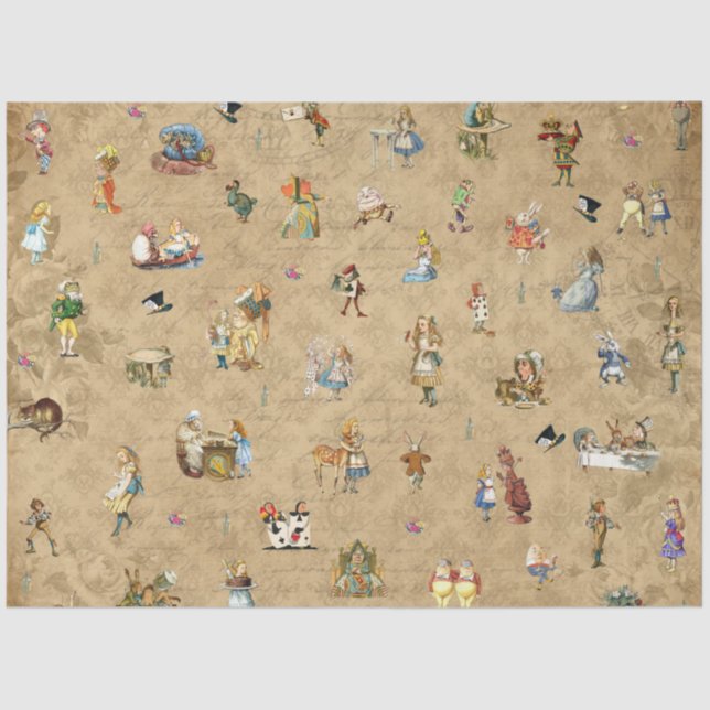 Papel De Seda Outra Alice no País das Maravilhas Design 68 (Frente )