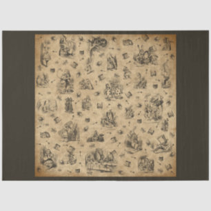 Papel De Seda Outra Alice no País das Maravilhas Design 7