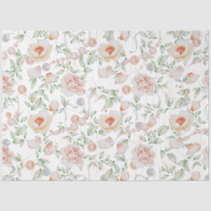 Papel De Seda Outro Design 17 da série Flor e Pássaro