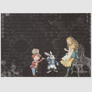 Papel De Seda Outro Design da Série Alice no País das Maravilhas