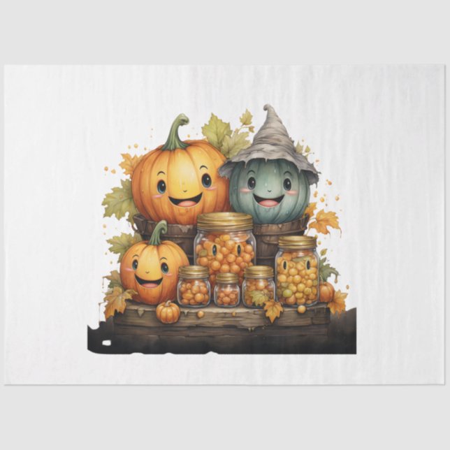 Papel De Seda Outro Design da série Halloween 14 (Frente )