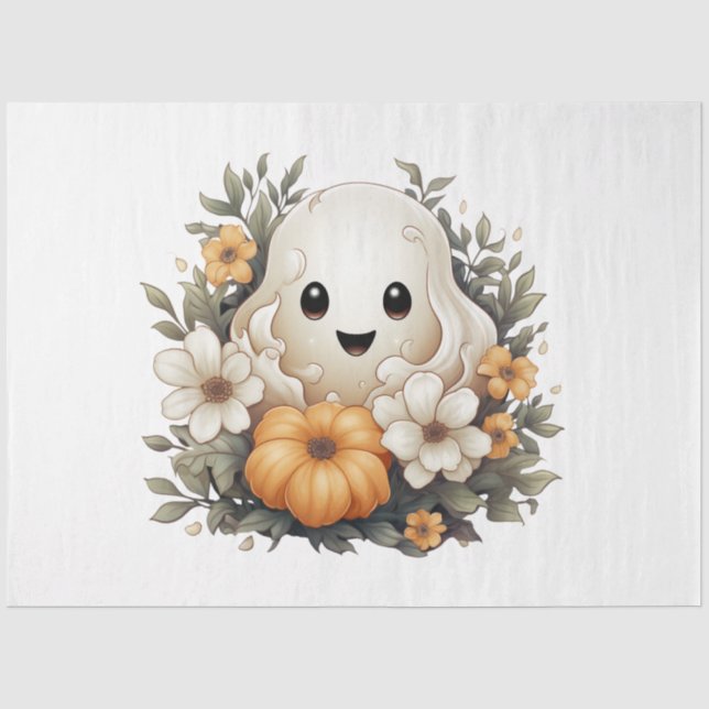 Papel De Seda Outro Design de Série de Halloween 1 (Frente )
