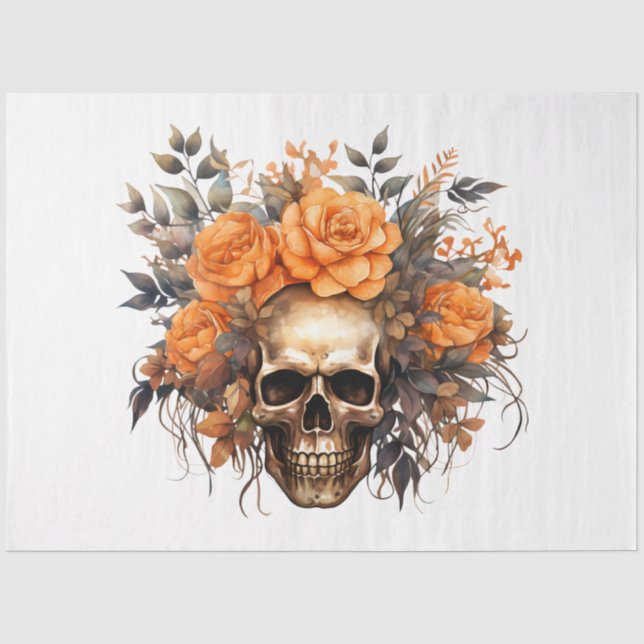 Papel De Seda Outro Design de Série de Halloween 12 (Frente )