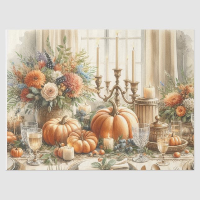 Papel De Seda Ouvest Pumpkins Decoupage (Frente )