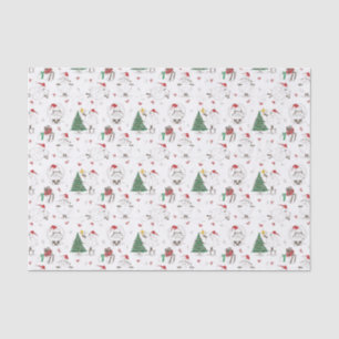 Papel De Seda Ovelha de Natal Adorável