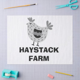 Papel De Seda Ovo personalizado com o nome da fazenda