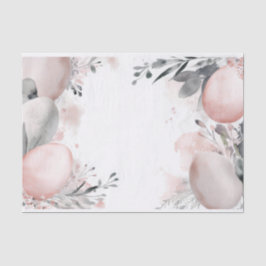 Papel De Seda Ovos de Páscoa com Cor de Água Mudada com Flores