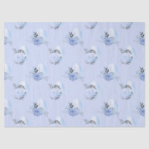 Ovos e Flores Azuis na Decoupage Azul