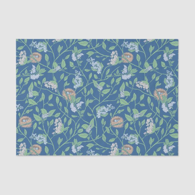 Papel De Seda Ovos Robin do Jardim do dia de as mães no Ninho (Frente )